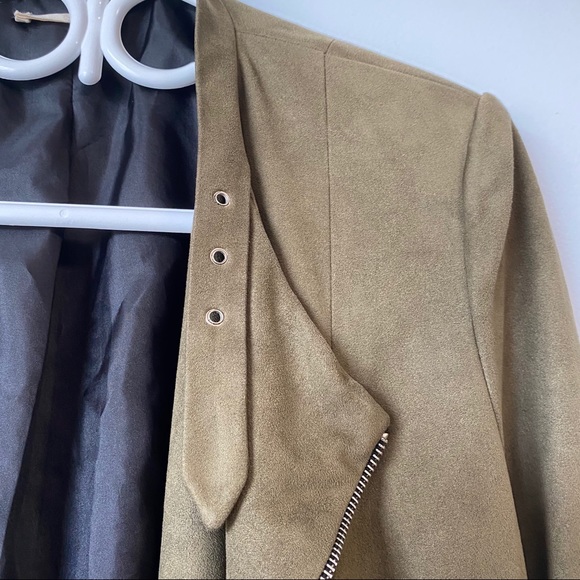 Olive Suede Jacket - Picture 8 of 11